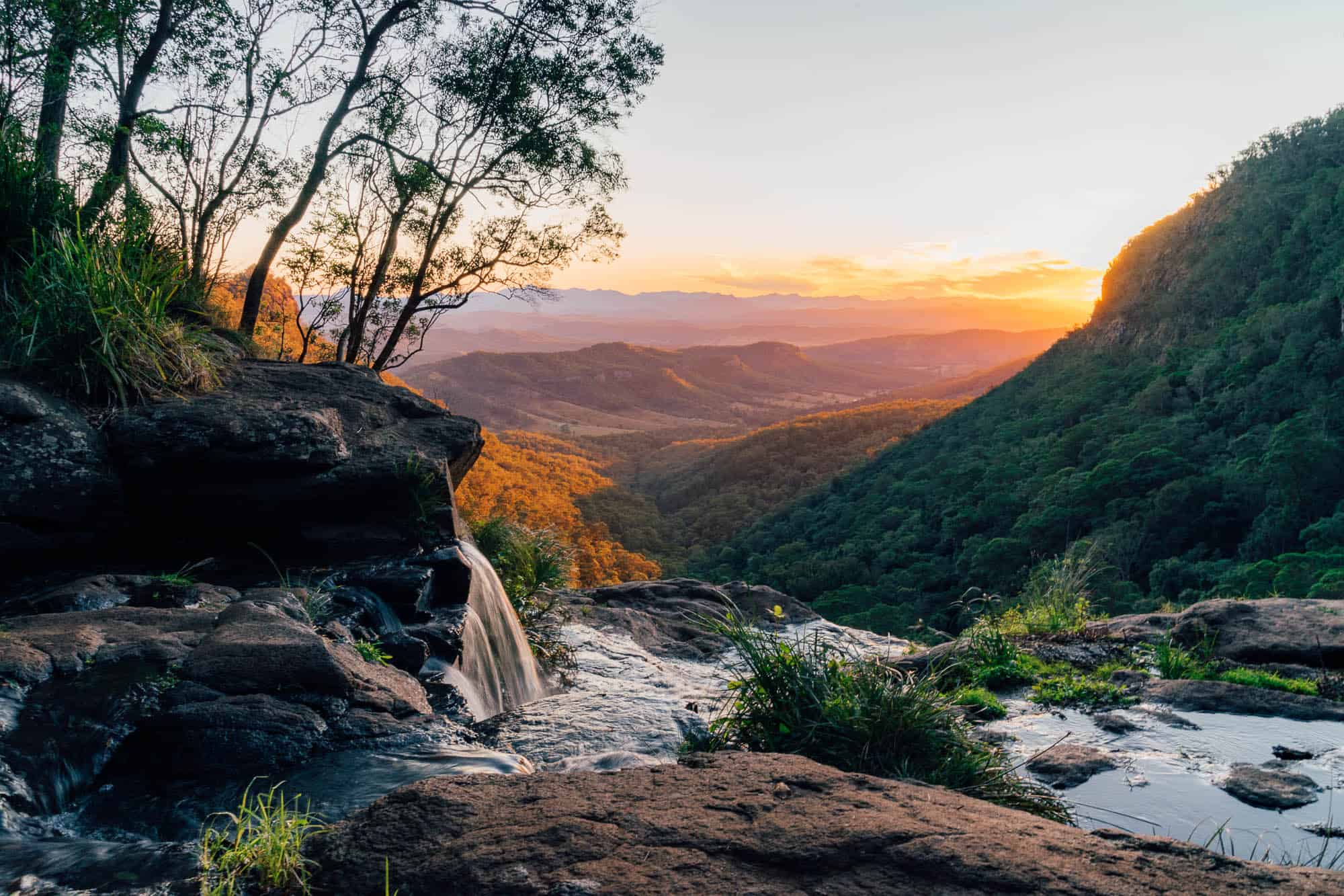 Morans Falls at Sunset