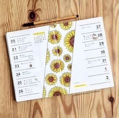 bullet journal's monthly log page