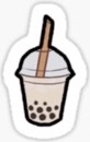 white bubble tea