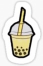 yellow bubble tea