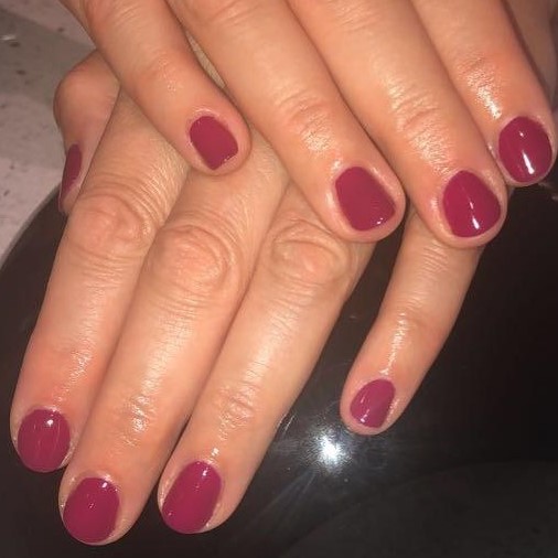 plum shade polish
