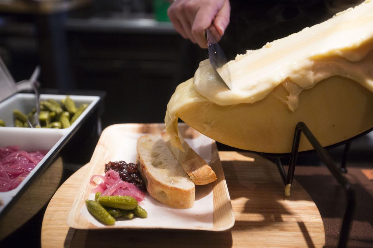 Raclette Cheese on a wheel