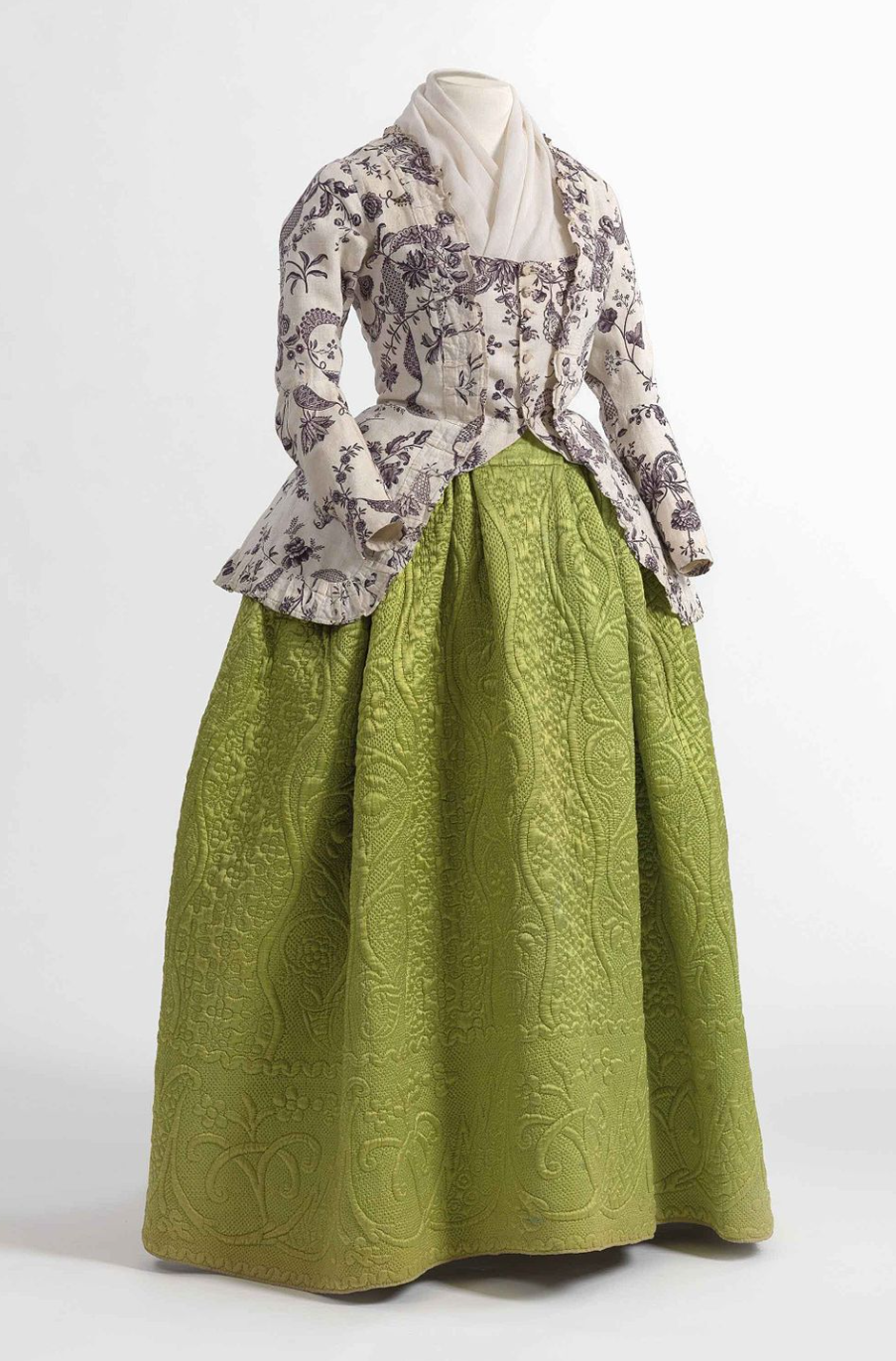 dress with quilted skirt