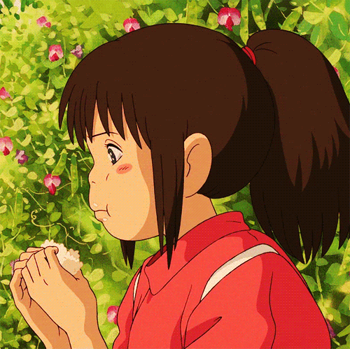 A moving image of Spirited Away.