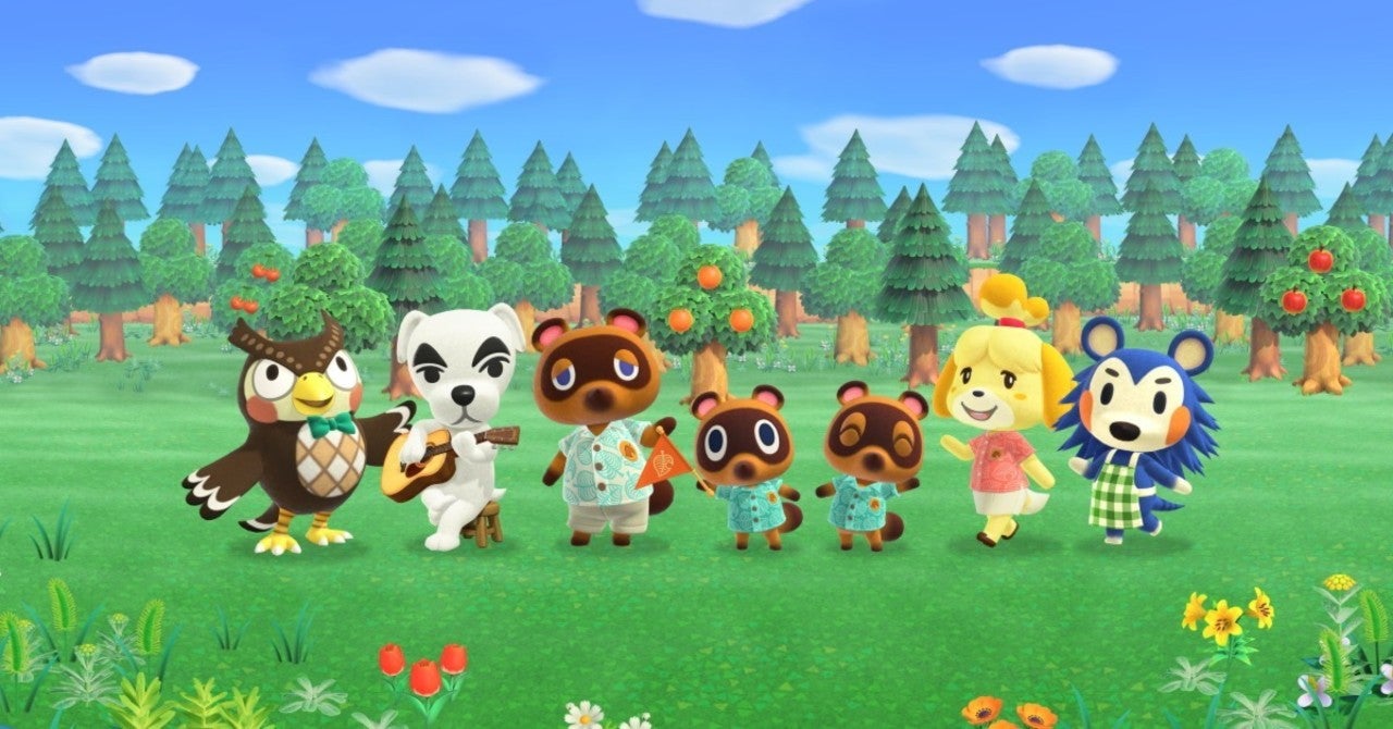 two animal crossing characters together in the museum