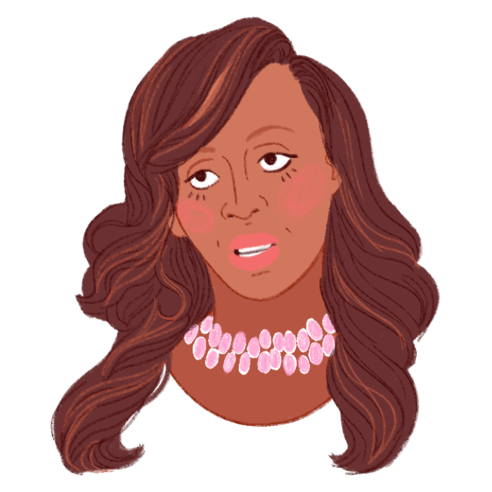 Karen Huger illustration by Paige Muirhead