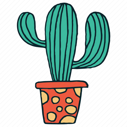 Drawn image of a cactus
