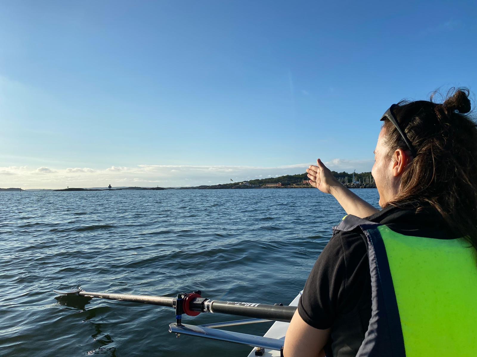 me, pointing to the archipelago