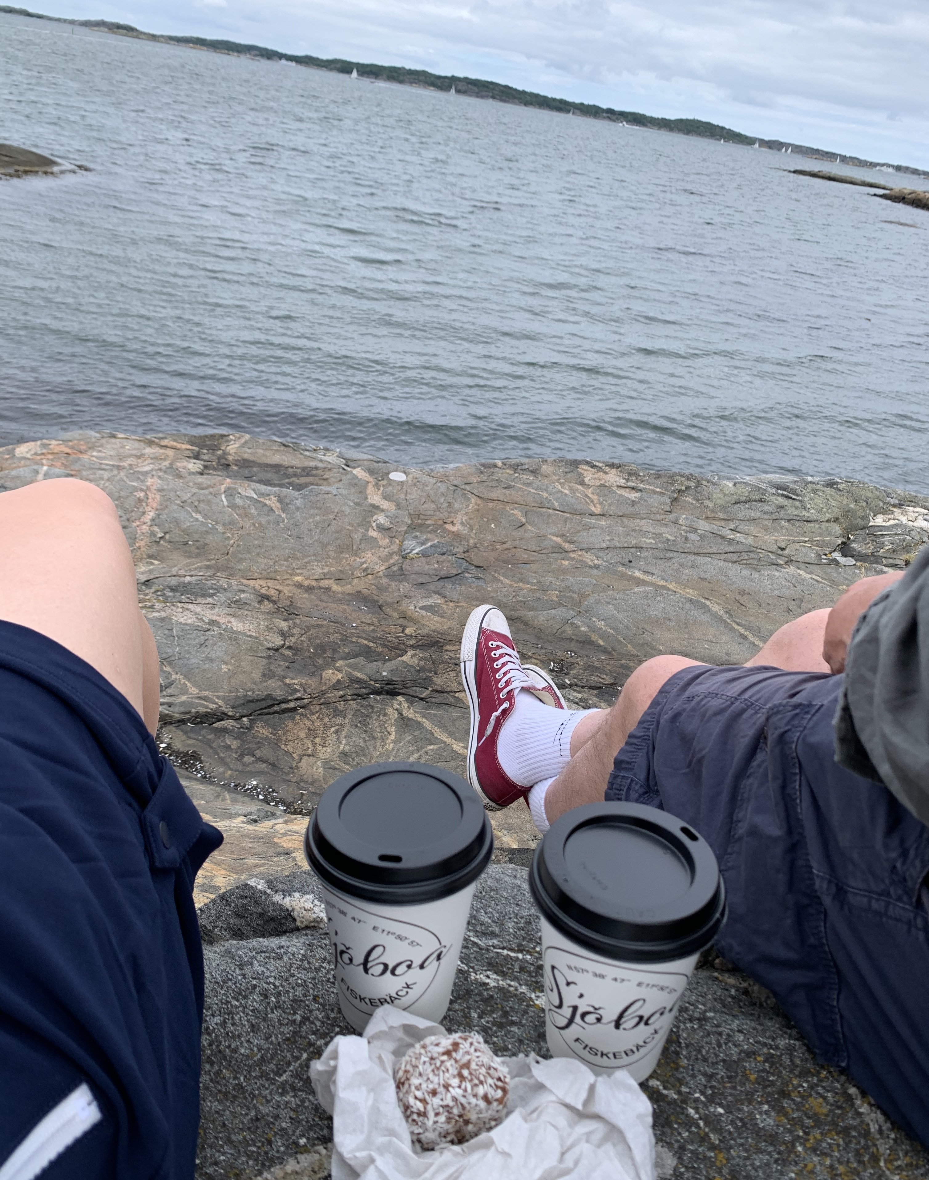 fika with kokosboll on the West coast