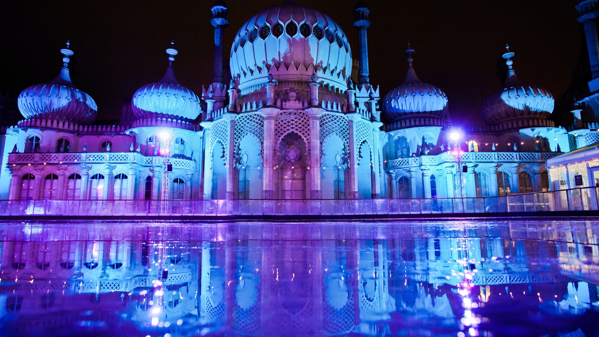 Brighton Palace at night