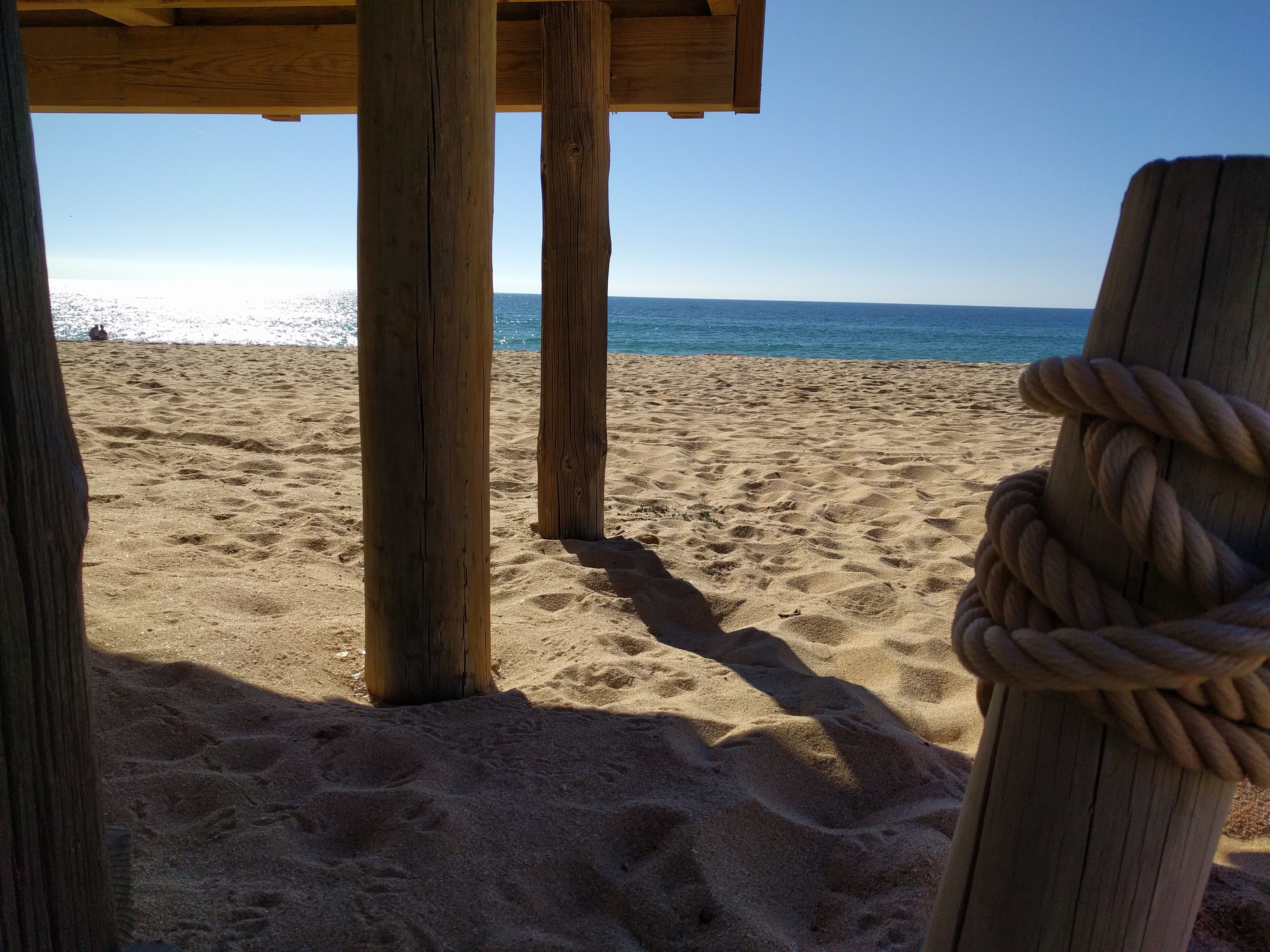 beach in de Haan, Belgium