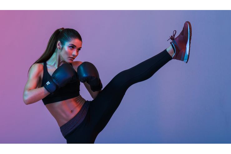kick boxing woman