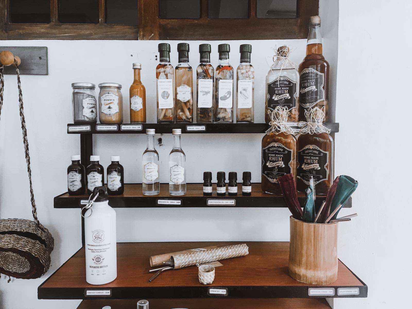 pantry with bottles