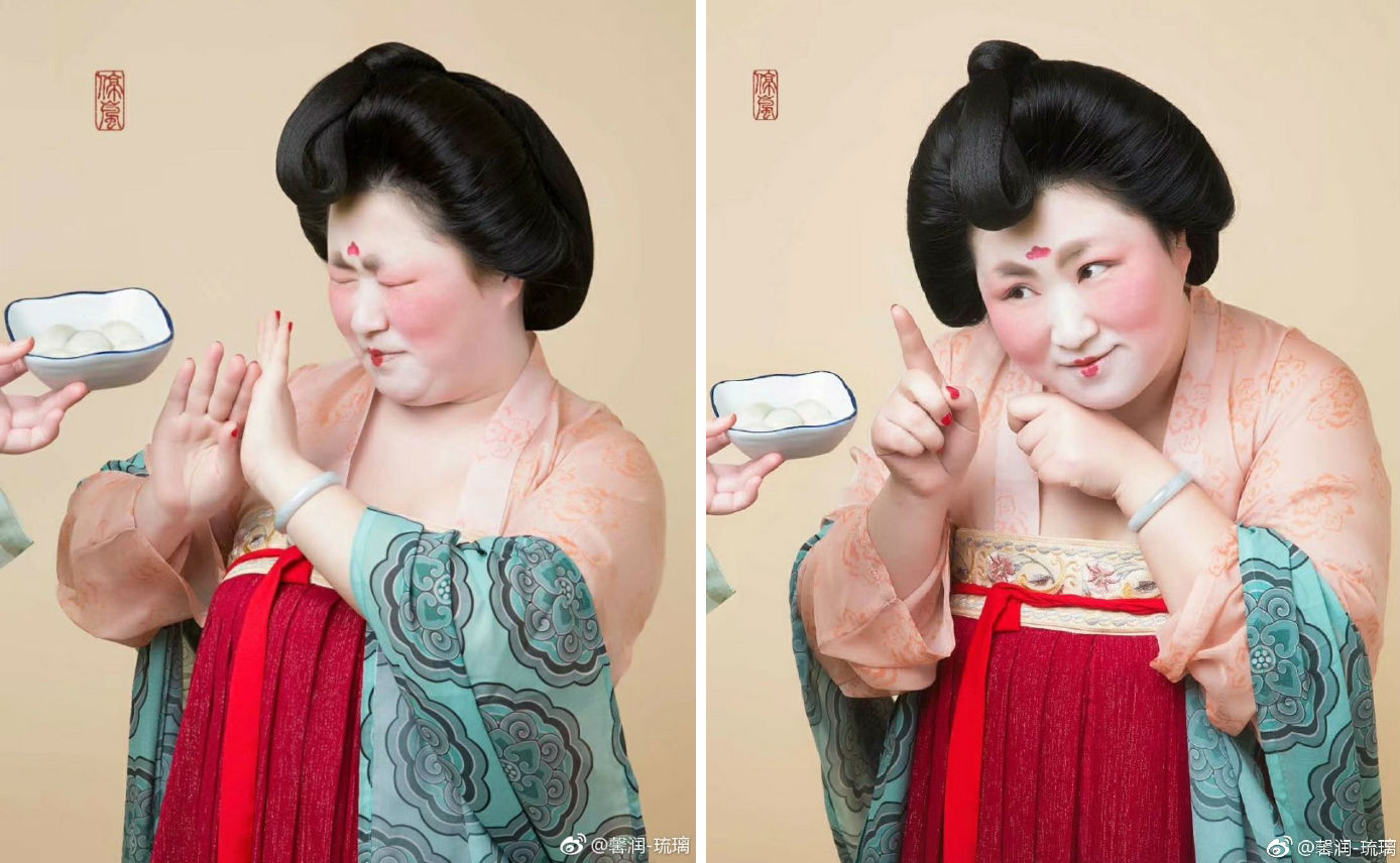 Tang dynasty woman recreation