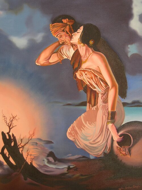 sohni mahiwal painting