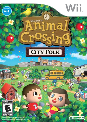 Animal Crossing City Folk for Nintendo Wii box art, official art