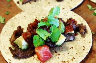 Chicken liver tacos
