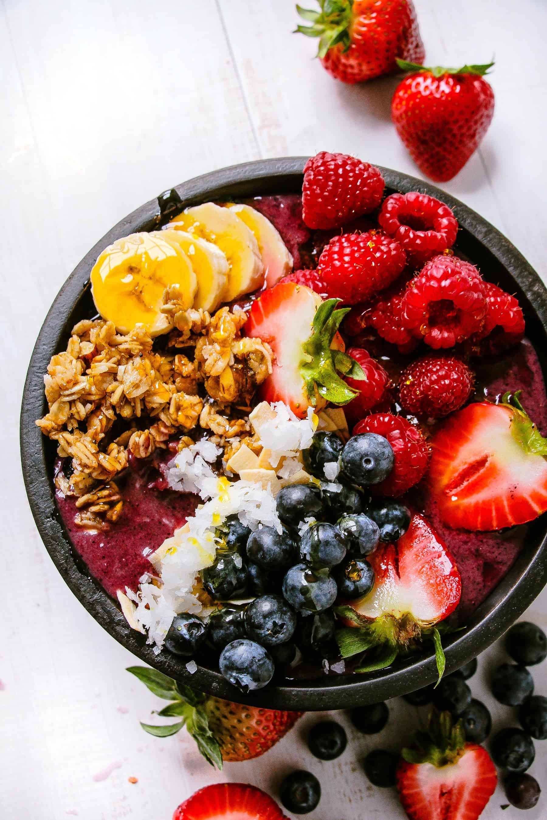 A Acai bowl
