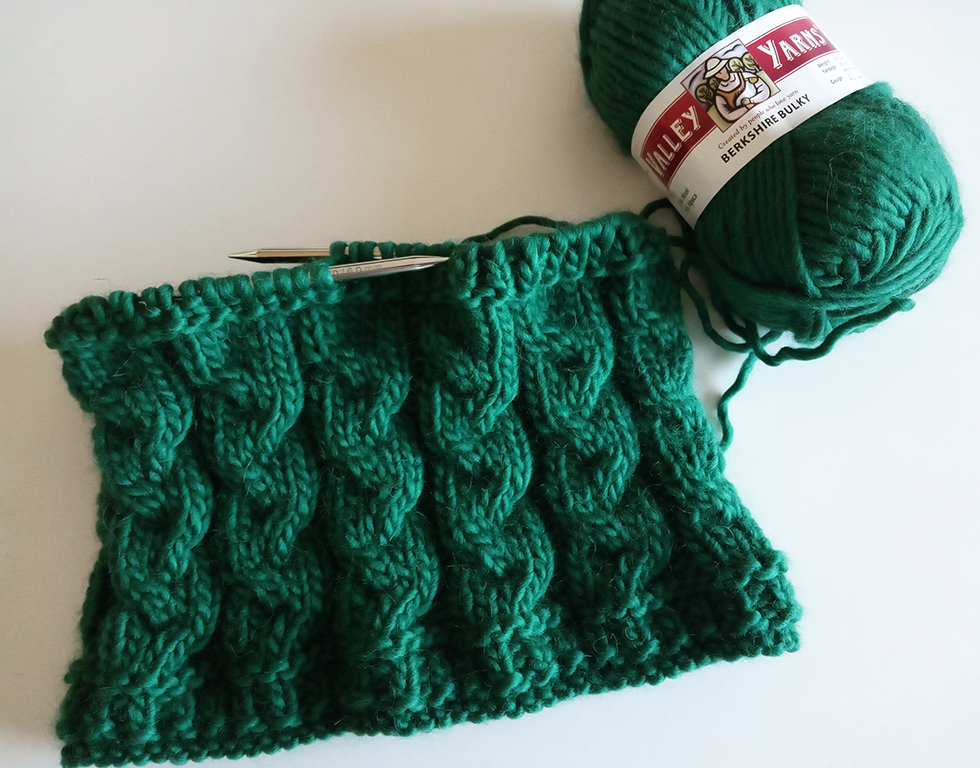 Knitted_Green_Cowl