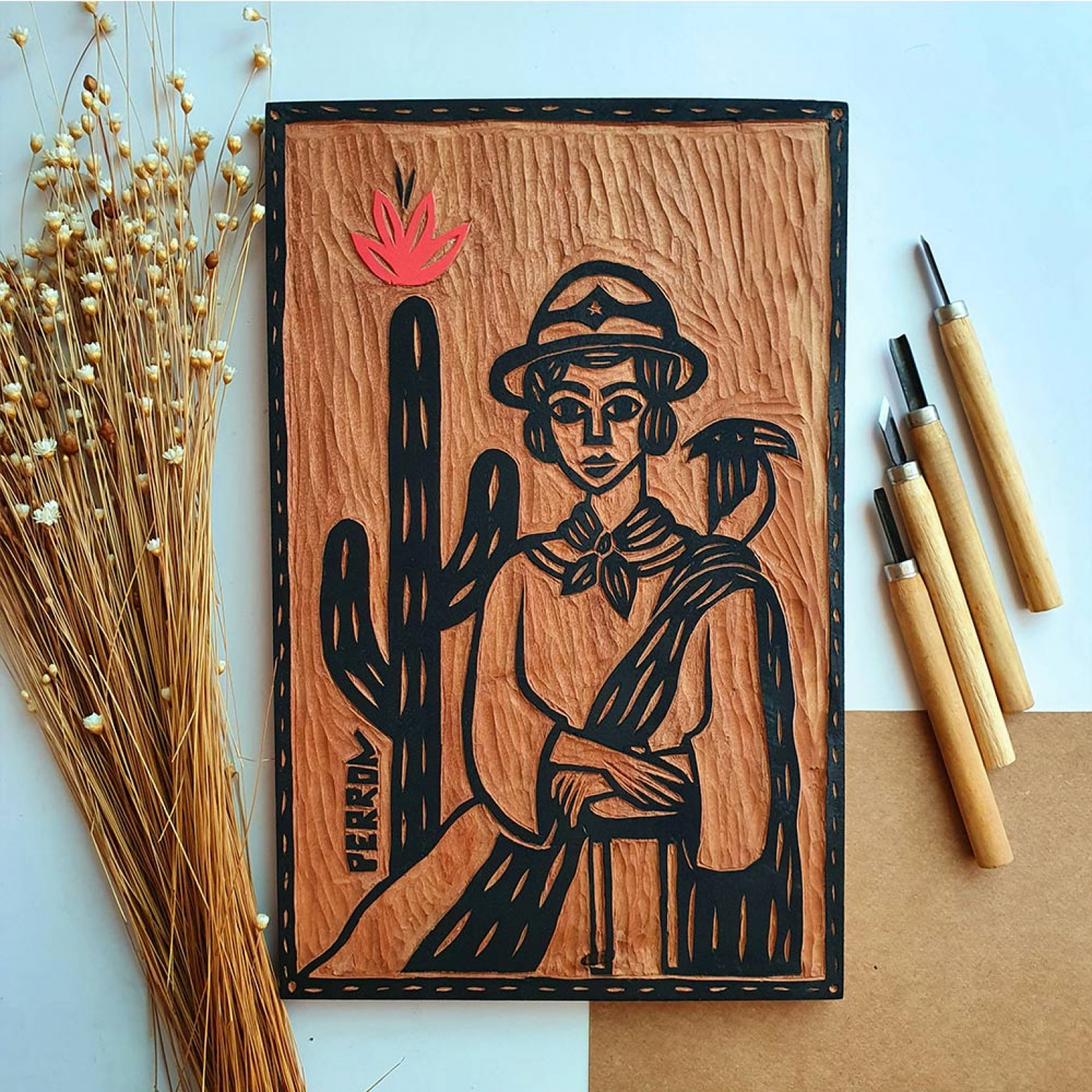 woodcut technique