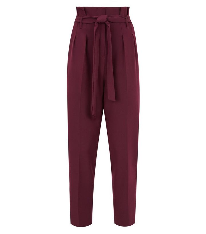 plum-high-waist-tapered-trousers