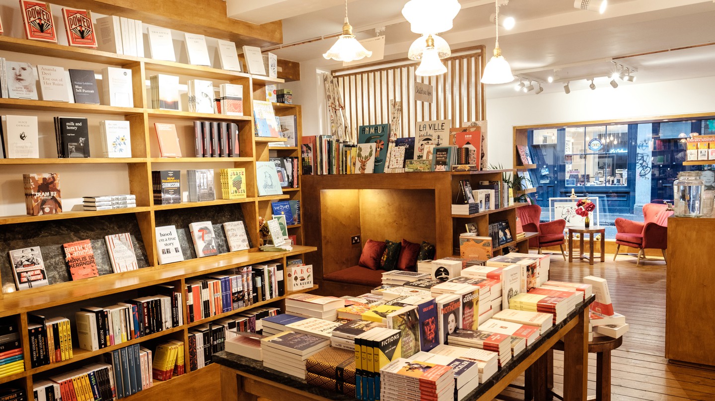 image of the inside of a bookshop