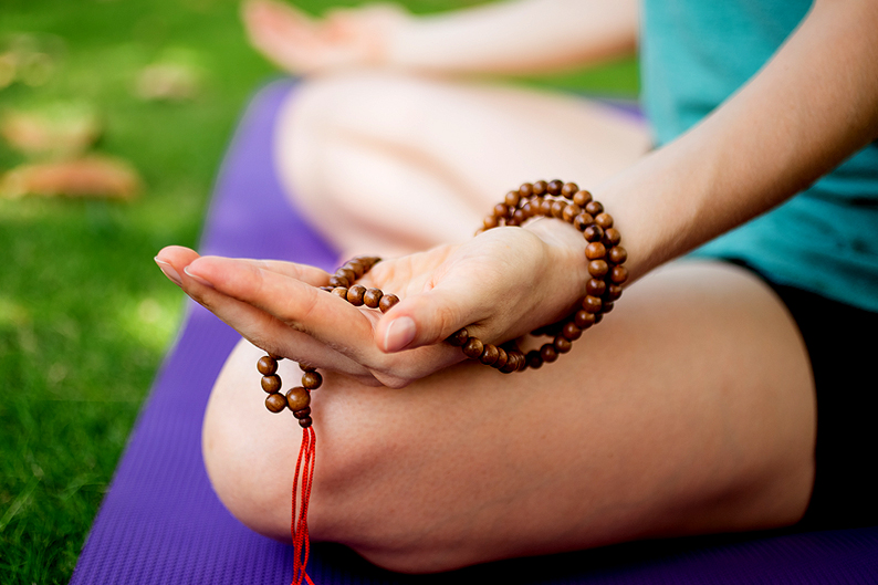 Meditation with mala