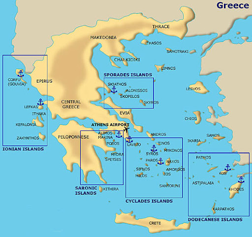 Greek Islands Map