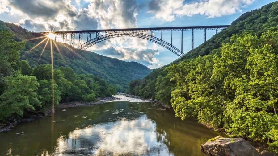 Iconic bridge in New River Gorge