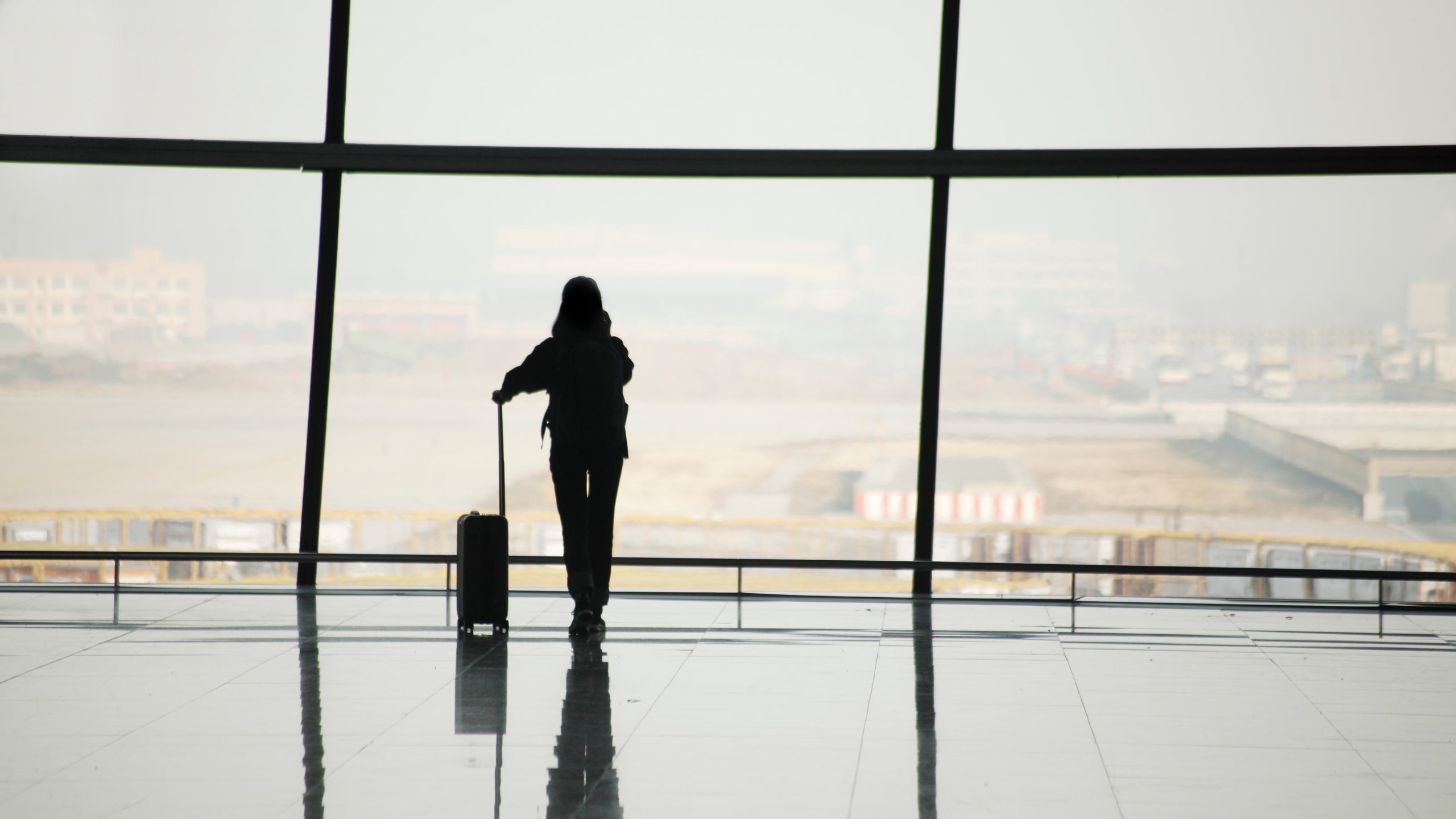Woman at airport