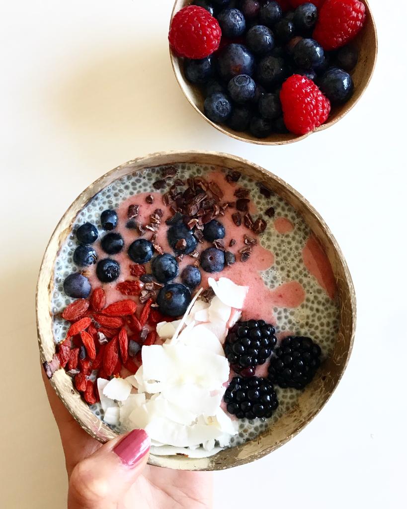 Breakfast Bowl: Berry Saucy Coconut Dream