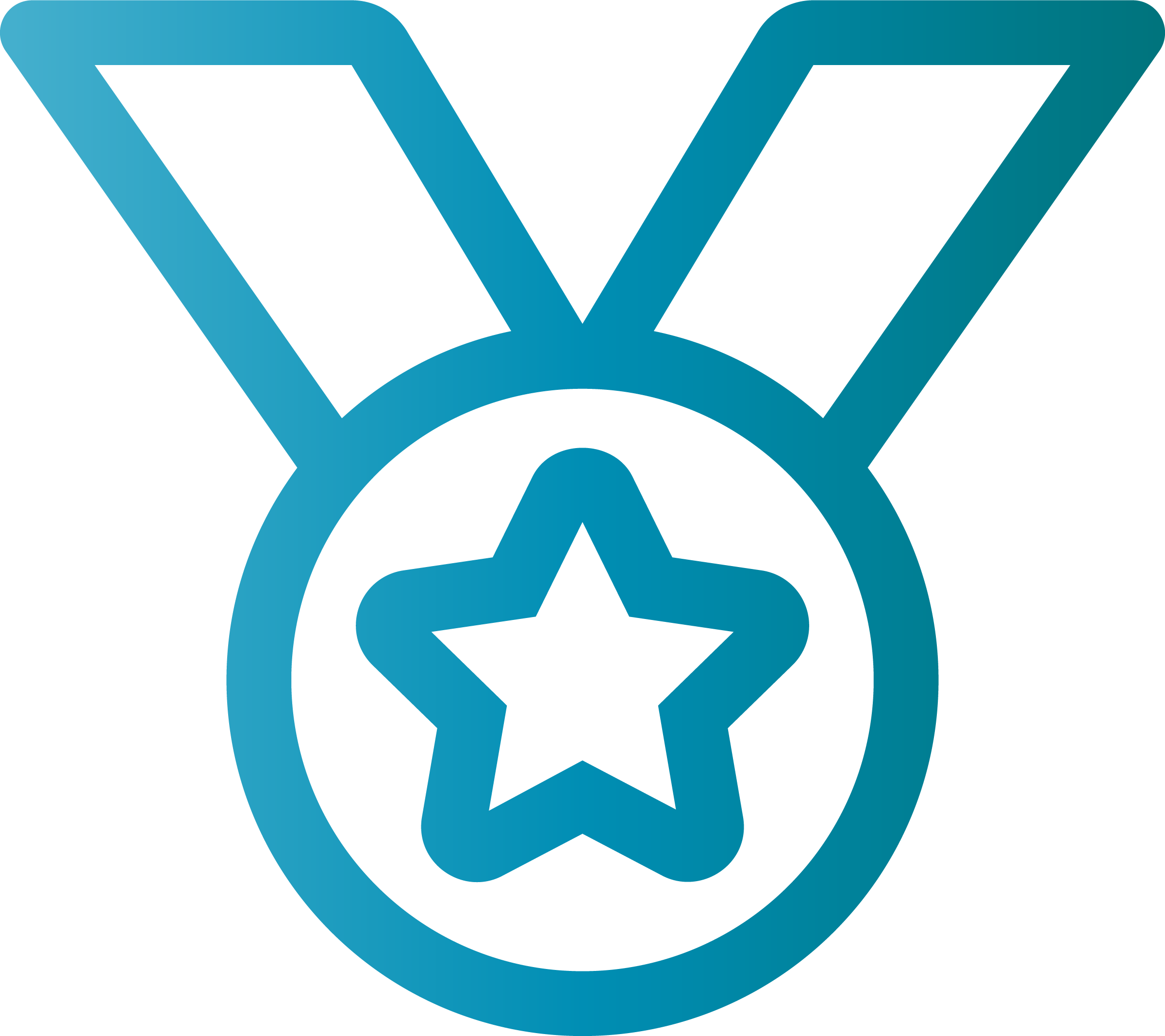 An icon in the shape of a medal