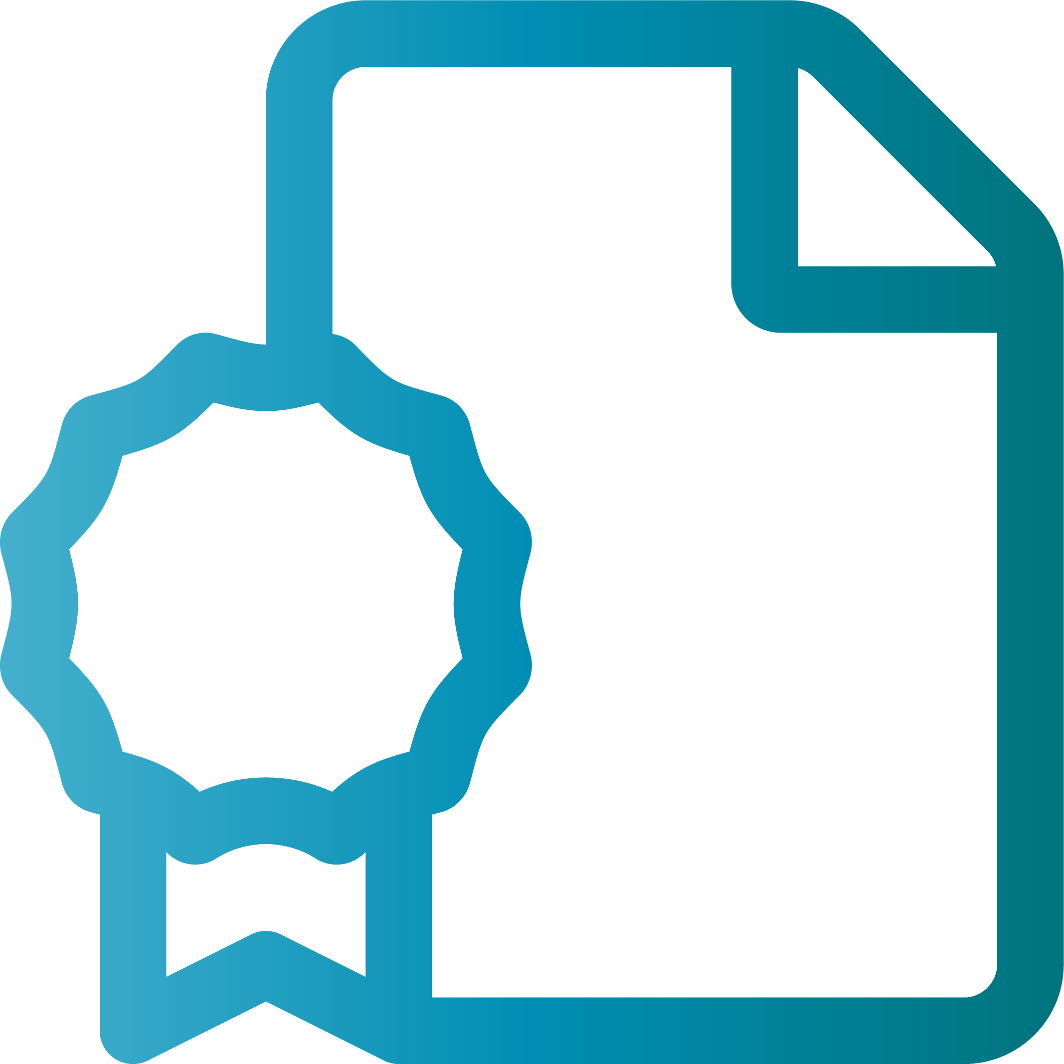 An icon in the shape of a warranty certificate