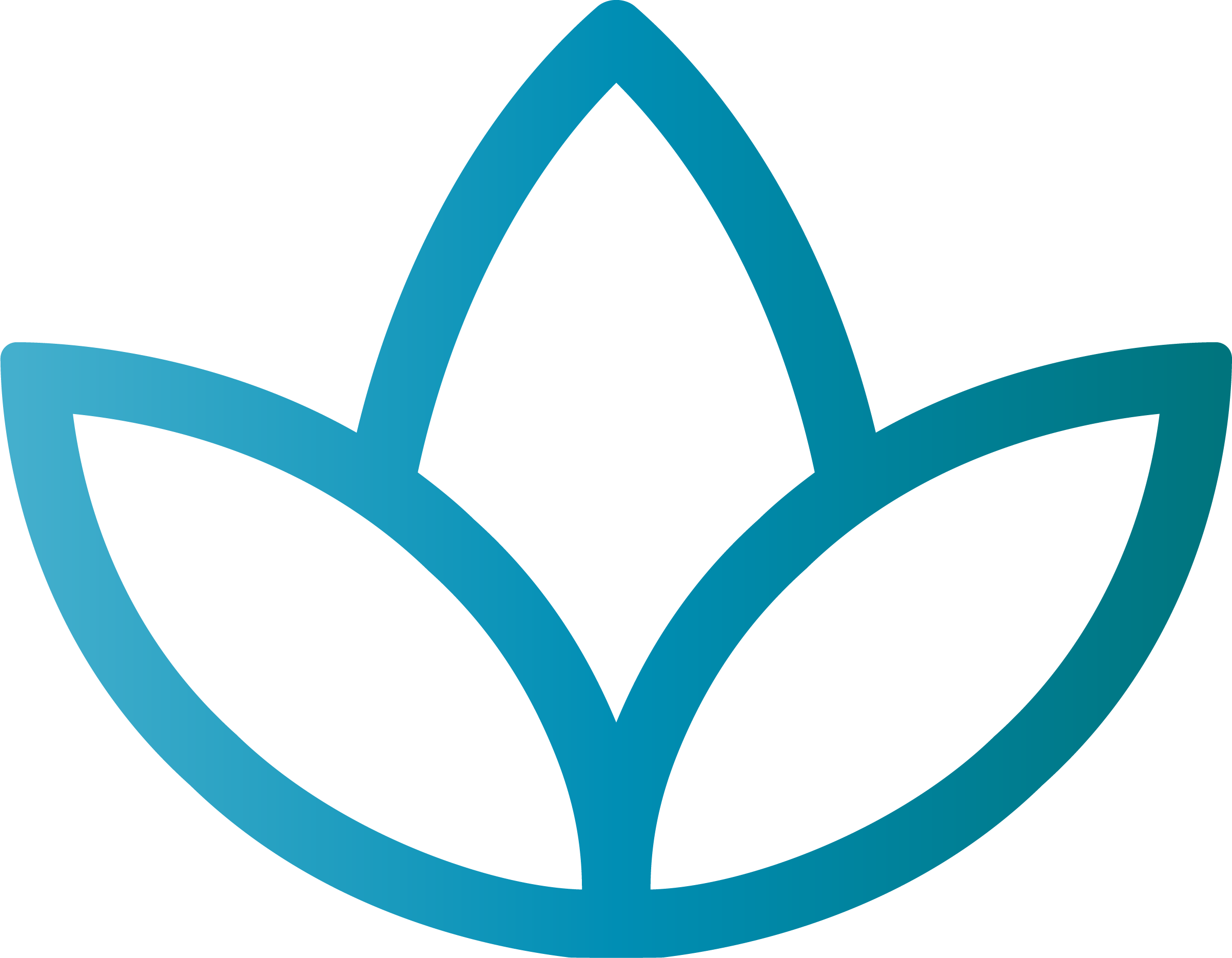 An icon in the shape of a lotus flower