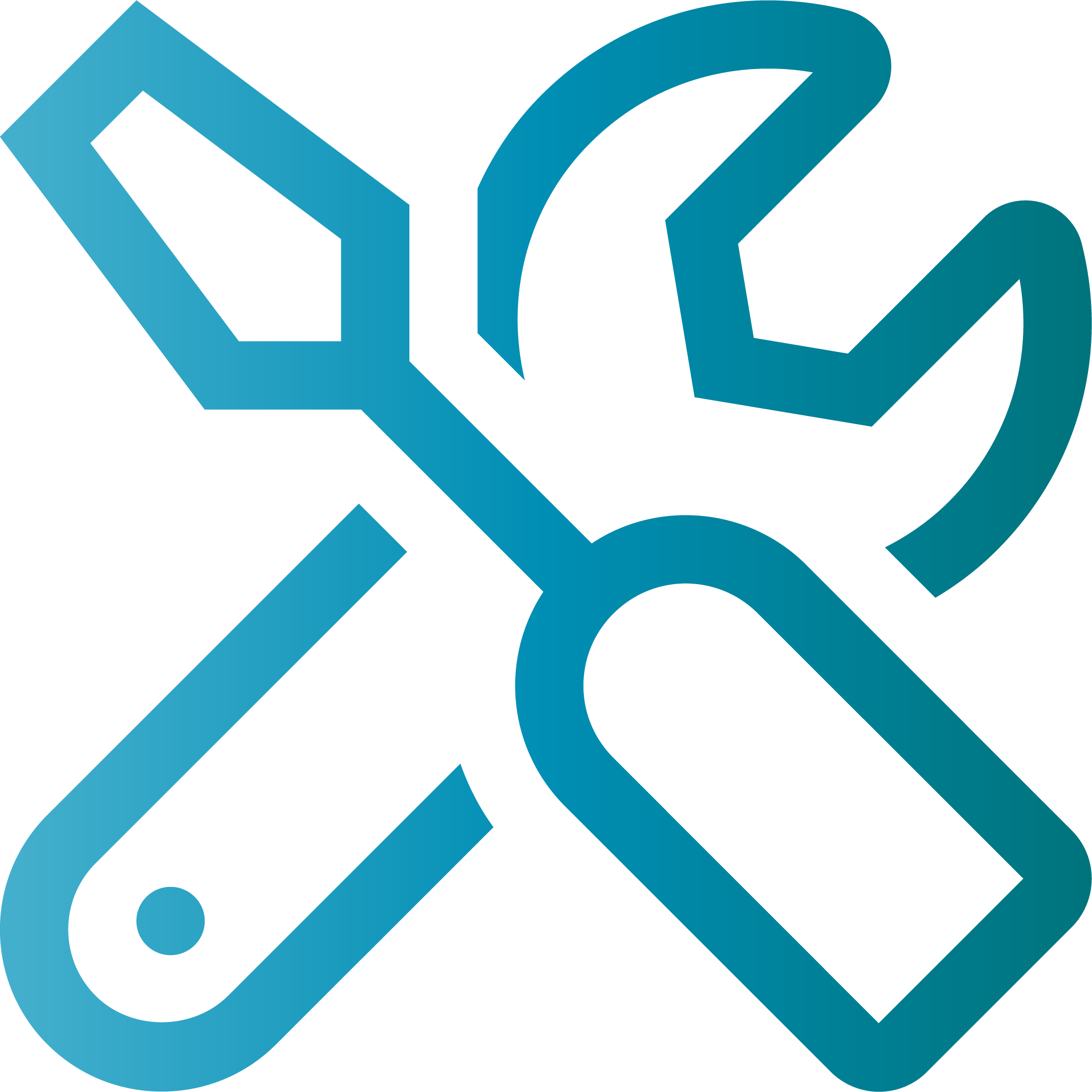 An icon in the shape of tools