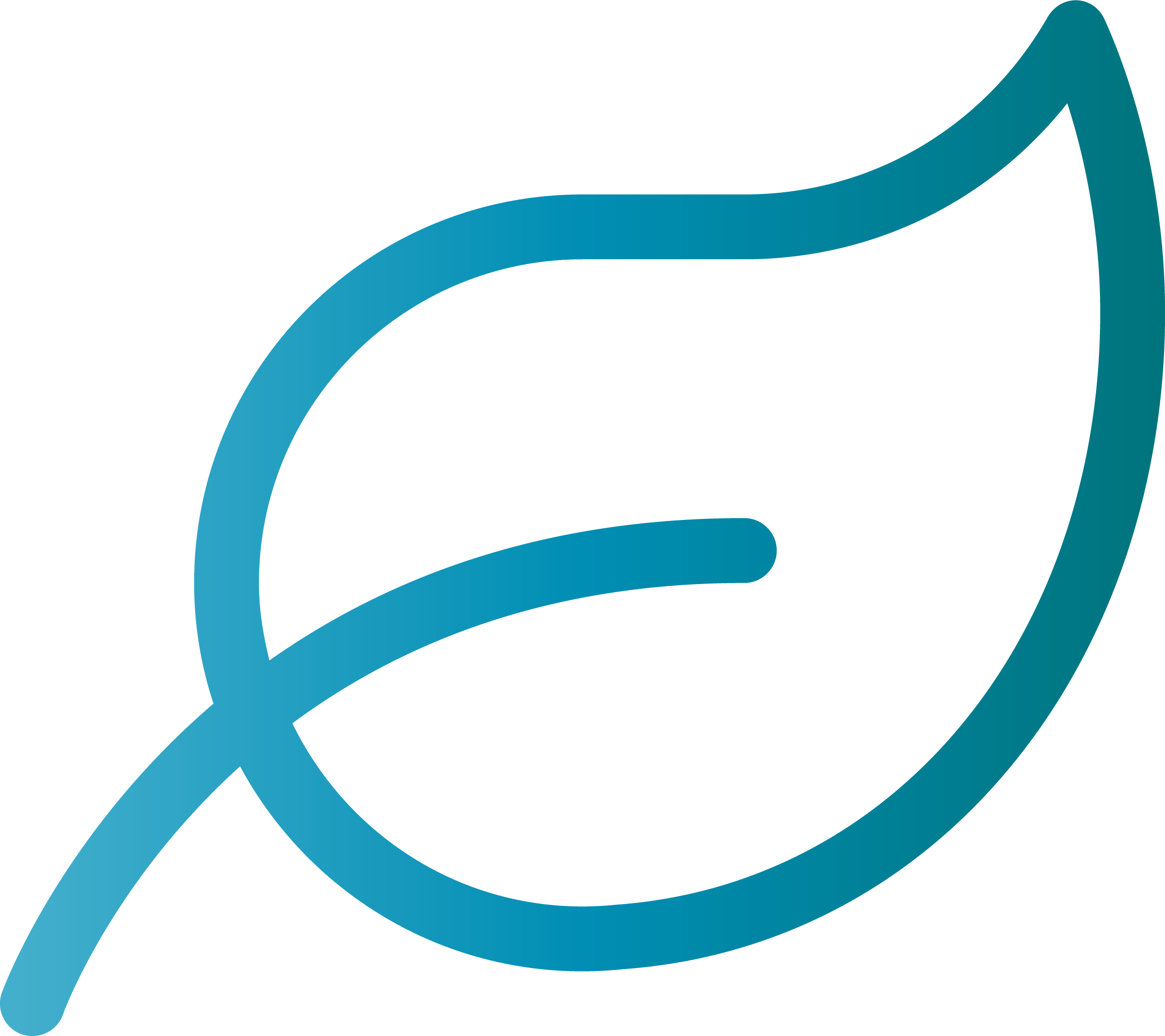 An icon in the shape of a leaf