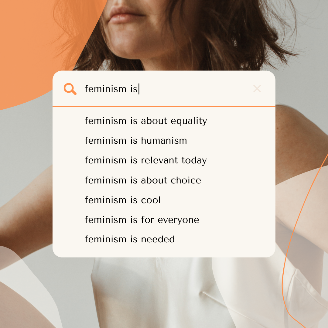 What is feminism as a google search result