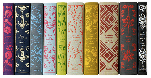 Pretty book spines