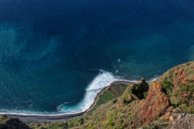Atlantic Ocean in Câmara de Lobos, Madeira