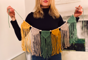 Macrame wall hanger