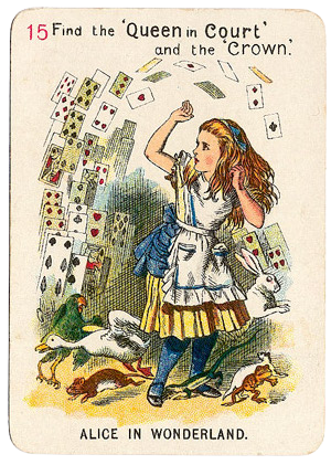 Alice with the Queen's Cards
