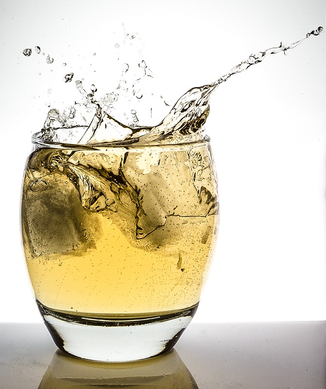 gingerale in a glass