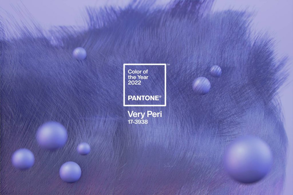 Very Peri, a periwinkle shade created by Pantone