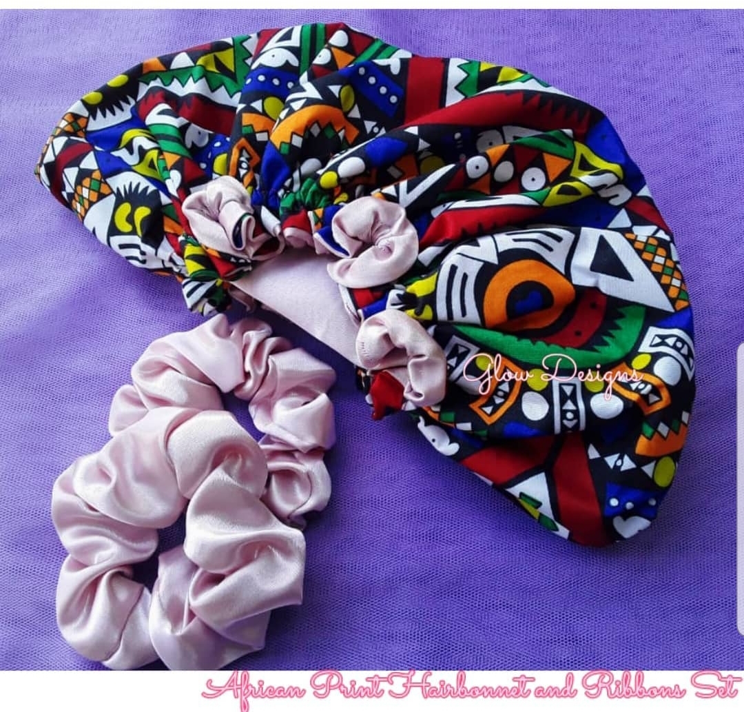africanPrintBonnet