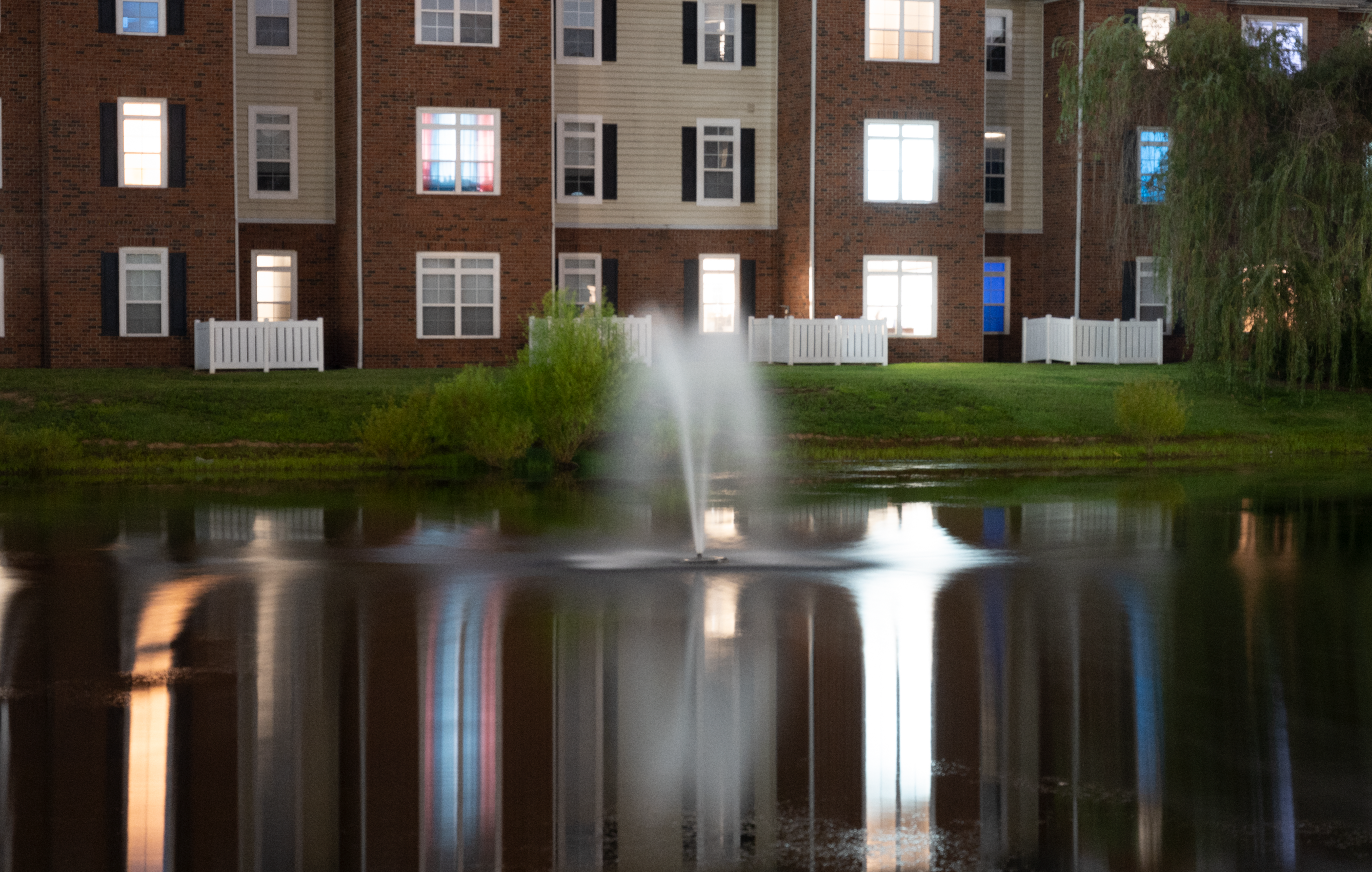 Fountain at night