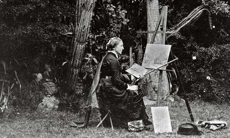 Marianne North painting in nature