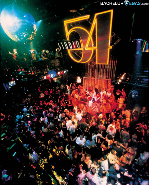 A picture of famous nightclub Studio 54.