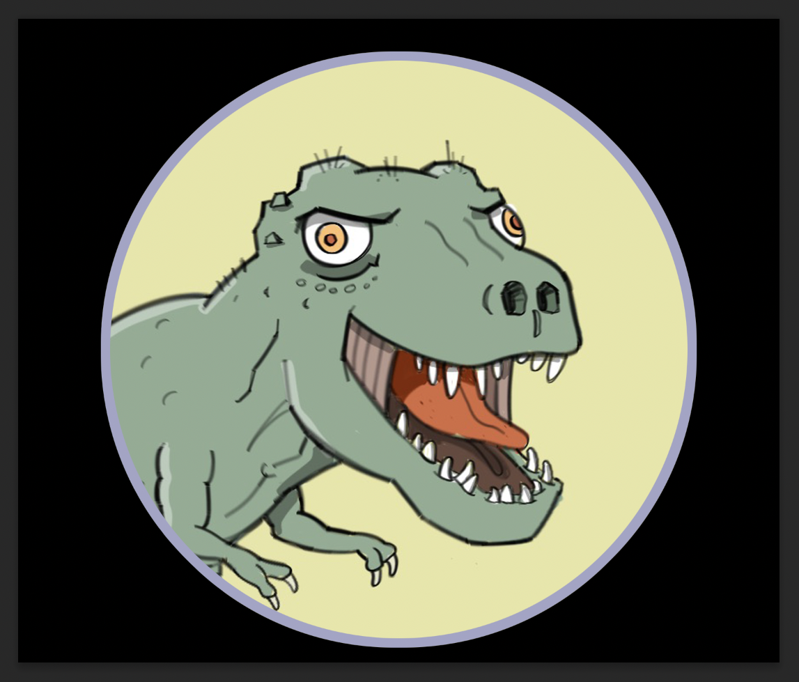 Dinosaur Headshot Profile