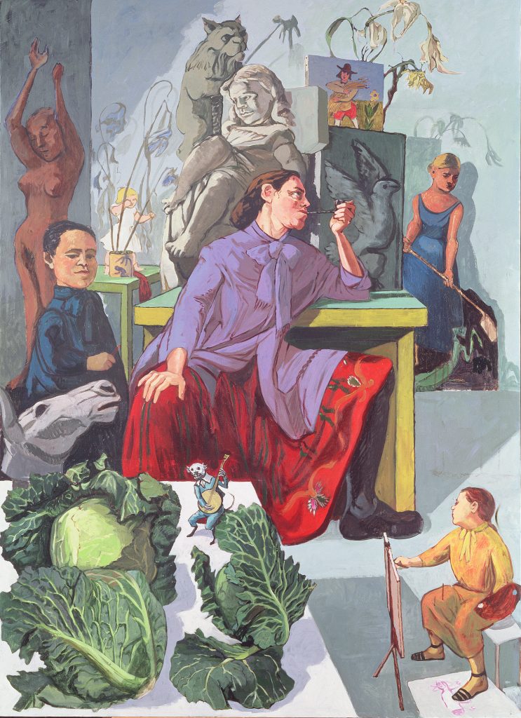 Artist-in-her-studio By Paula Rego
