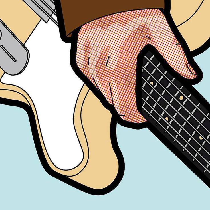 a hand holding a guitar